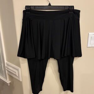 Black Skirted Leggings